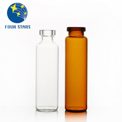 구두 액체 작은 호박색 유리병 20ml 나사 모자 유리병 ISO15378