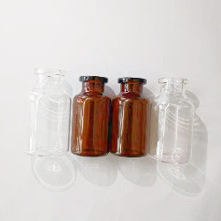 캡이있는 의료 주입 유리 병 10ml