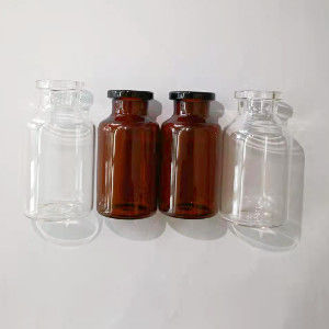 고무 마개 작은 유리 병 20 Ml 약병 및 모자 ODM