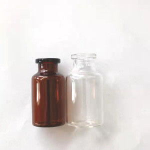 약제 메마른 빈 작은 유리병 30ml 고무 마개 명확한 유리제 작은 유리병