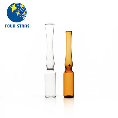 품질  Amber Clear Pharmaceutical Empty Glass Ampoules YBB/ISO 1ml Ampule 공장