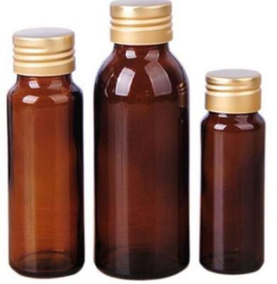 명백하고 호박색인 소다 석회 유리 20 Ml 경구 액체 병
