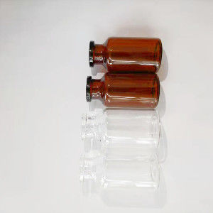 약제 작은 유리제 작은 유리병 붕규산 호박색 공간 20 Ml 유리제 작은 유리병