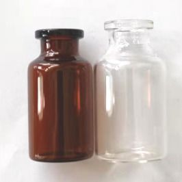 분말 수집 25ml 유리병 고무 마개가 있는 빈 유리병